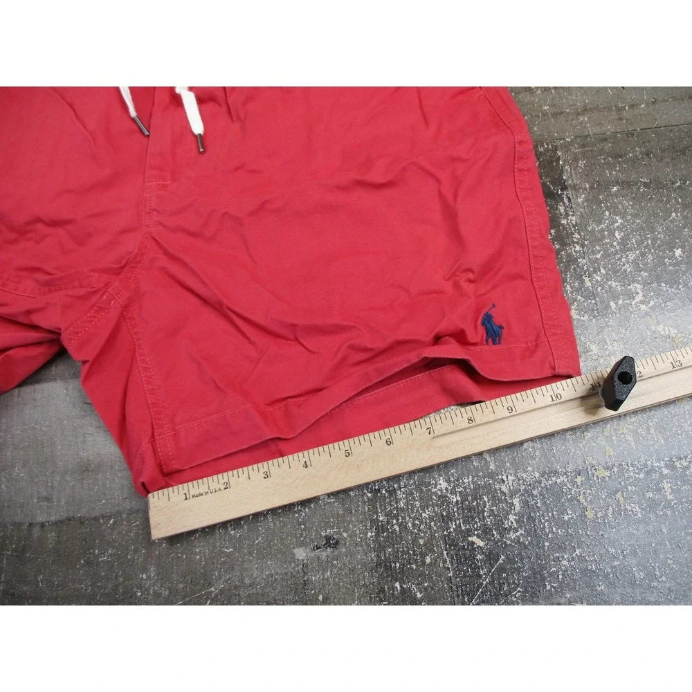 Polo Ralph Lauren Shorts Mens XL Red Prepster Classic Fit Stretch Drawstring